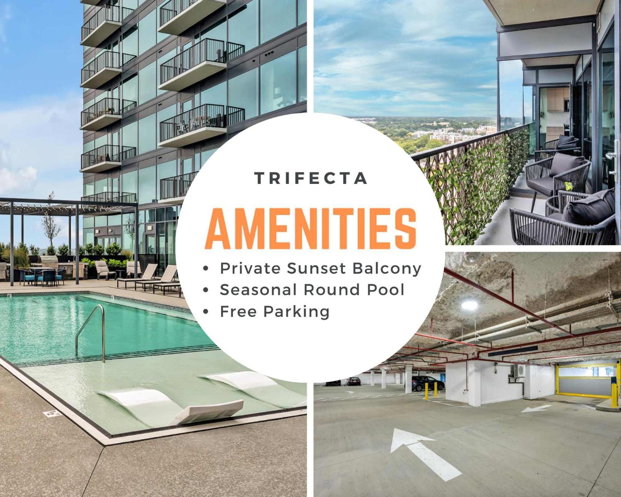 High-Rise Apt Raleigh Free Parking & Sunset View 1 외부 사진
