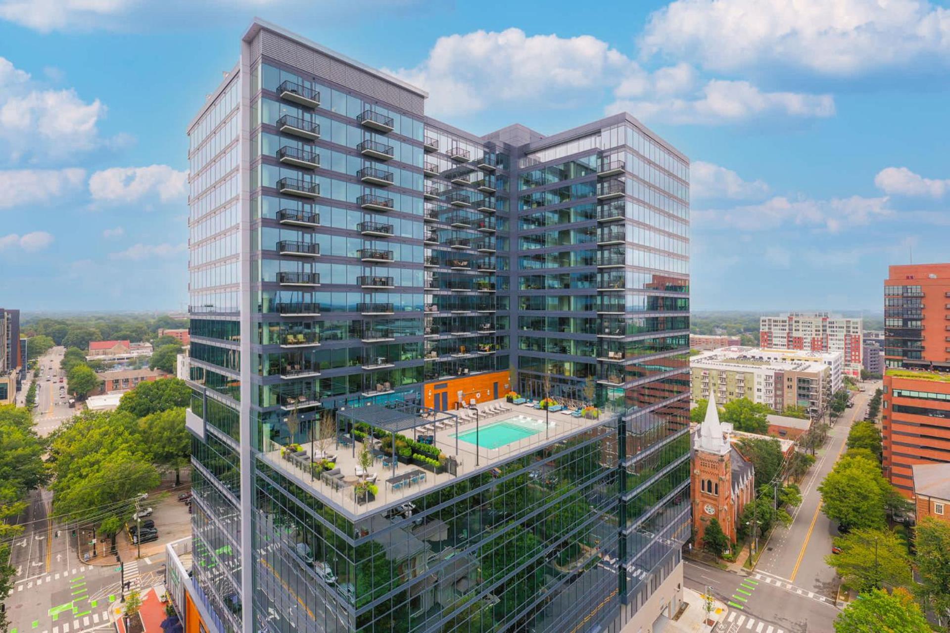 High-Rise Apt Raleigh Free Parking & Sunset View 1 외부 사진